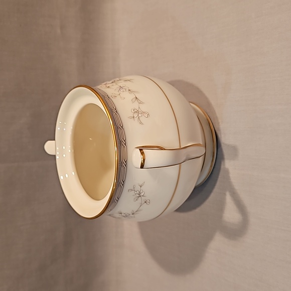 NEW Noritake Salzburg 7299 Sugar Bowl (no lid) Ivory China - Picture 2 of 10